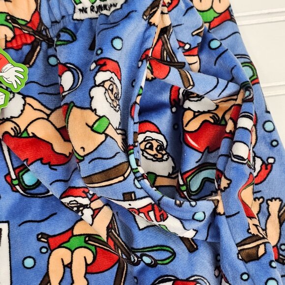 Main & Local Men's Santa North Pool Party Jogger Style Pajama Pants Size L NWT - Picture 6 of 11